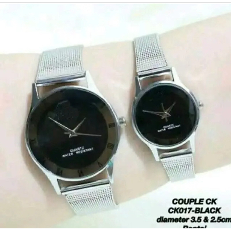 (Grosir)Jam Tangan Wanita C&amp;7K Bulat Strap Rantai Pasir(Terima Cod)