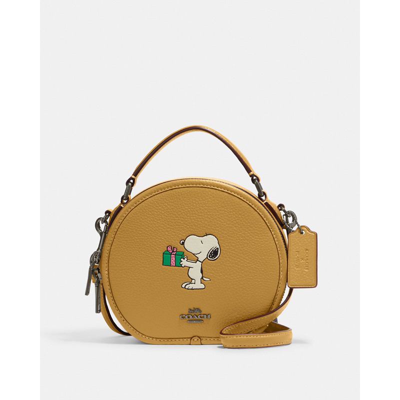 Coach X Peanuts Canteen Crossbody With Snoopy Present Motif (CF290)