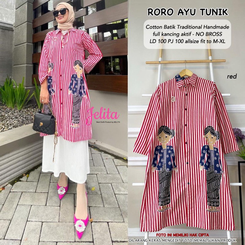 RORO AYU TUNIK TUNIK BATIK MODEREN