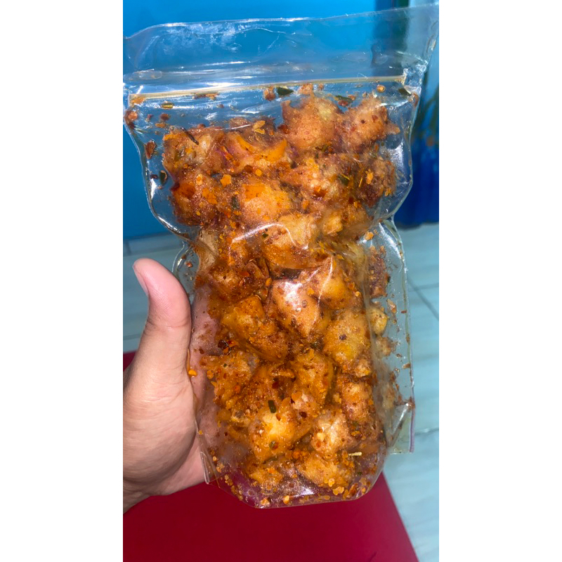 

siomay kering pedas