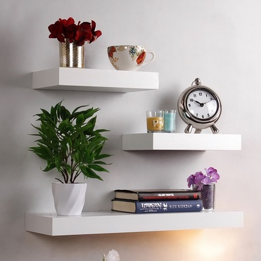 ONLYONE Ambalan Dinding Set Isi 3 Floating Shelf Tempel Tembok / 1 SET ISI 3PCS Rak Ambalan Dinding Ukuran 40 30 20 / Rak Ambalan Minimalis Dekorasi Rumah