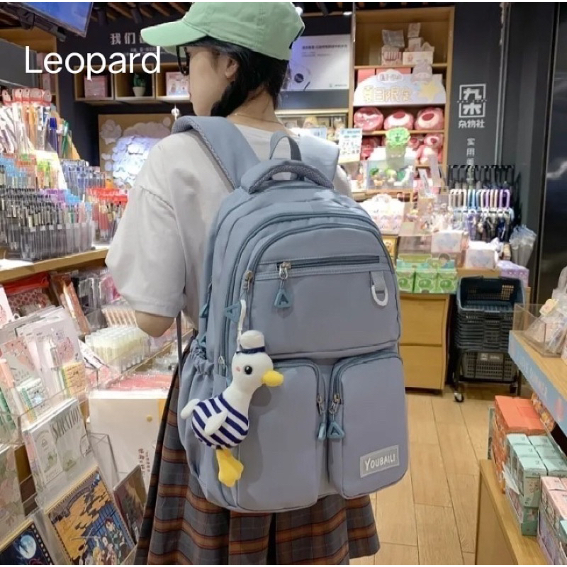 Youbaili tas ransel anak tas sekolah anak perempuan tas ransel laptop tas polos backpack wanita korea simple