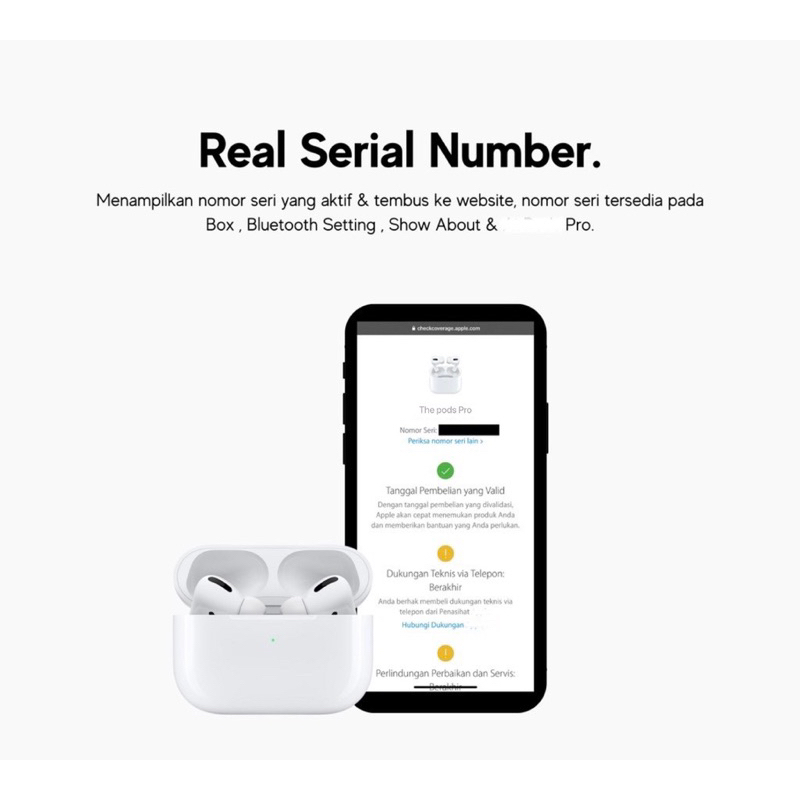 Readyy Stockk TERMURAH Pertama Dan Satu-Satunya Di Indonesia THEPODS PRO (2ND GENERATION / PRO 2 with H2 CHIP) - Final Upgrade + IMEI / Serial Number Valid + Active Noise Cancellation