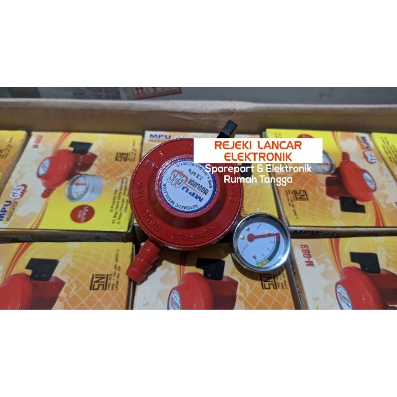 Regulator kompor gas tekanan rendah MPU with meter