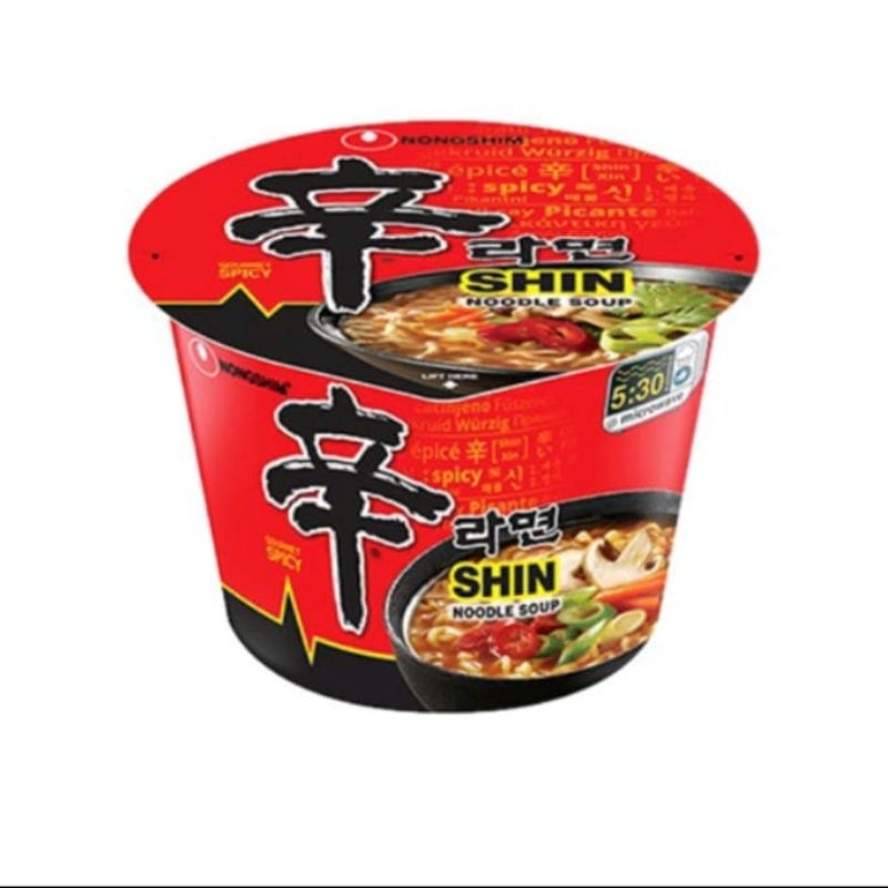 

Nongshim Shin Noodle Soup Ramyun Bowl 114g/2pcs