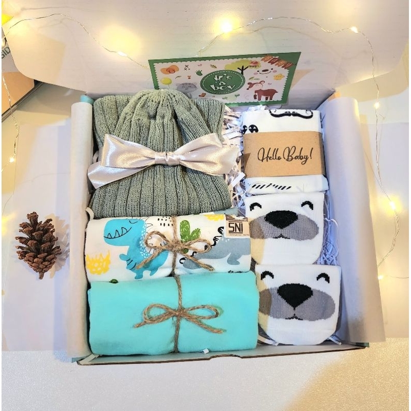 Kado bayi|hampers bayi|parcel bayi|baby gift set|kado lahiran bayi laki laki set jumper boy baby leon