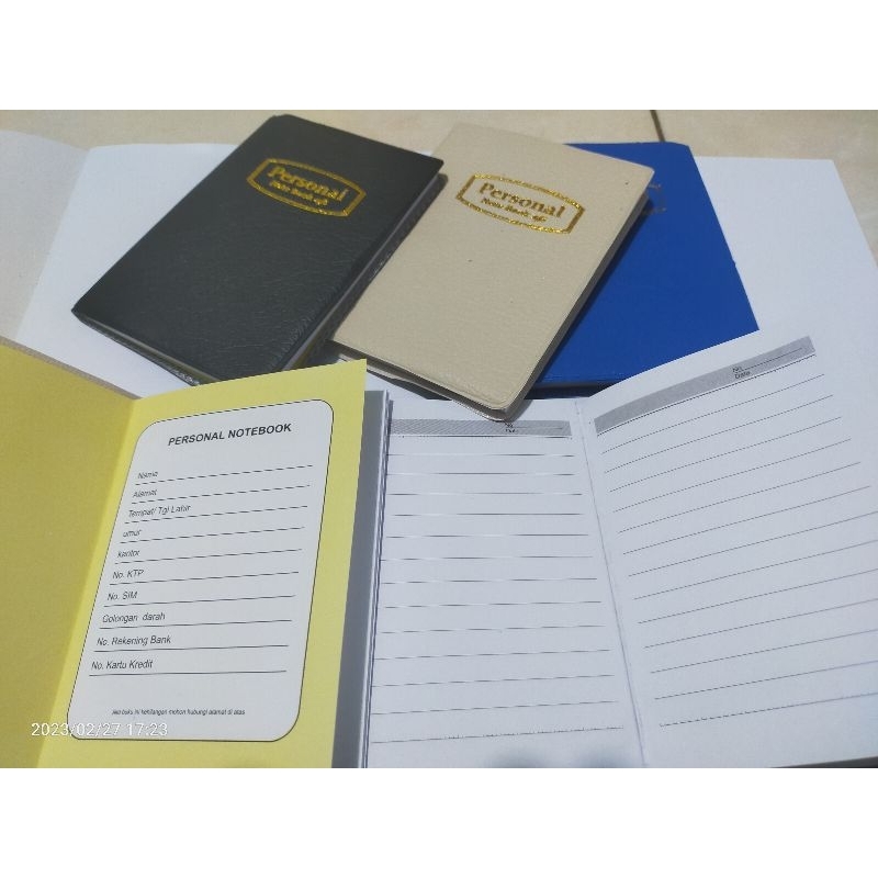 Note Book 156 Personal ukuran saku