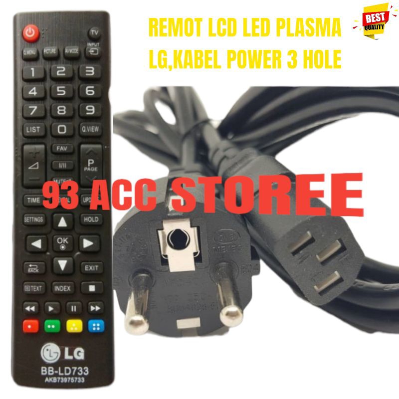 kabel power tv lcd LED plasma LG plus remot LG