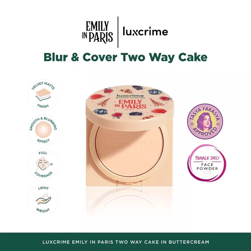 Luxcrime EMILY Blur &amp; Cover Two Way Cake