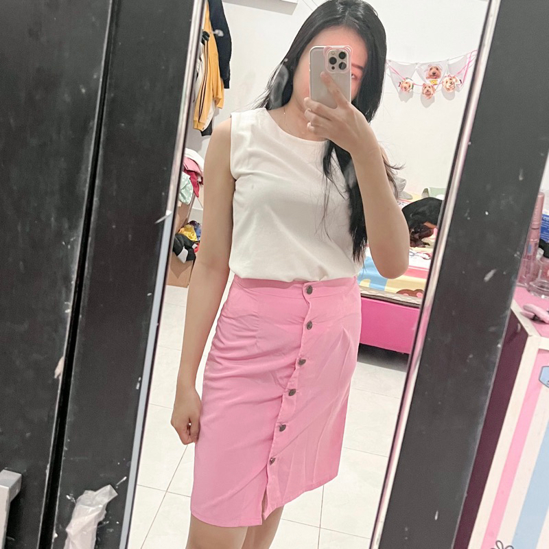 PRELOVED ATASAN BAJU ROK CELANA BAWAHAN CEWEK WANITA PONTIANAK DRESS JUMPSUIT