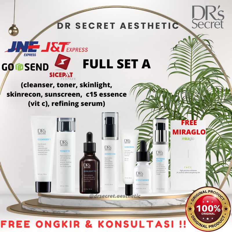 [ PROMO ] - DR’s Secret Full Set A - Dr Secret Paket Lengkap A - DRS Secret Paket Flek