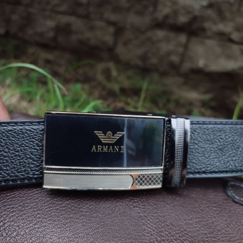 Ikat Pinggang Pira Rell Lebar 3.5 Cm | Sabuk Cowok Kepela Rell Import