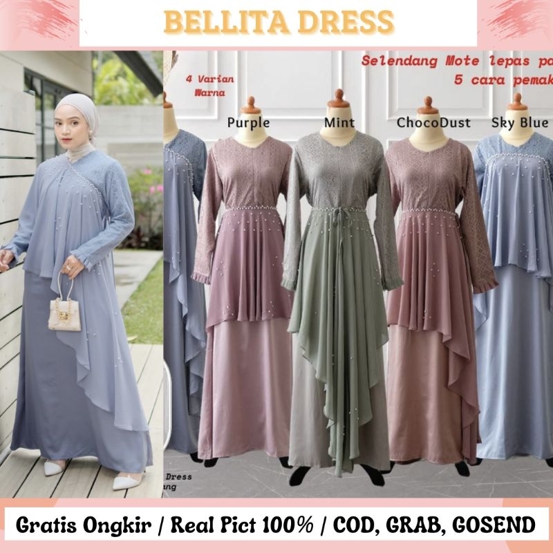 BELLITA DRESS / DRESS KONDANGAN / DRESS PESTA / DRESS BRIDESMAID / BUSUI FRIENDLY