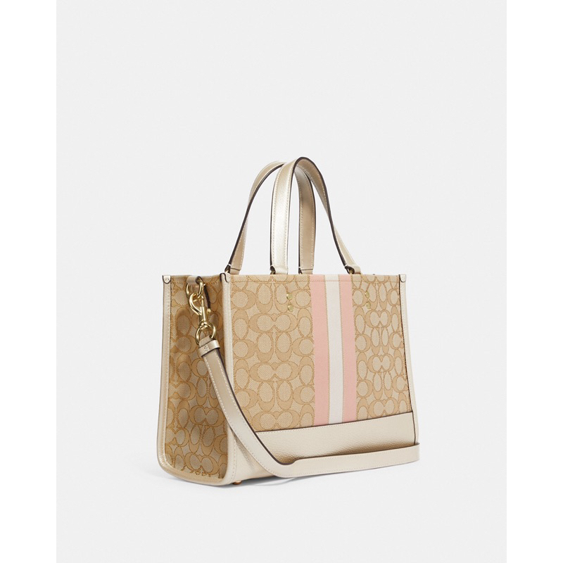 Coach Dempsey Caryall In Signature Jacquard With Stripe And Coach Patch (CE984)