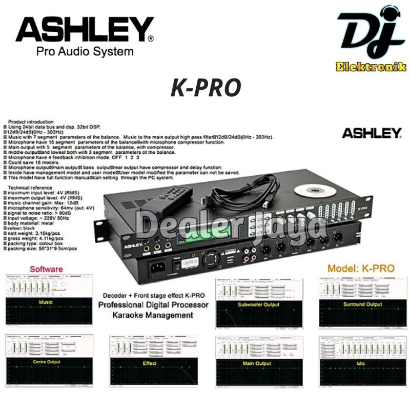 Management Ashley K-PRO / K PRO / KPRO - Digital Processor Karoke