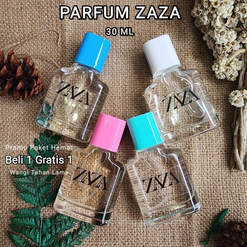 BELI 1 GRATIS 1 PARFUM WANITA PREMIUM ZARA IMPORT WANGI TAHAN LAMA ZAZA 30 ML