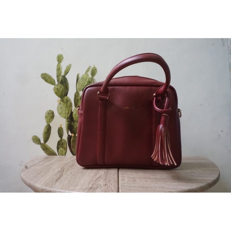 (PRELOVED) Tas Selempang Jinjing Wanita | YOURKALLE Mary | Maroon