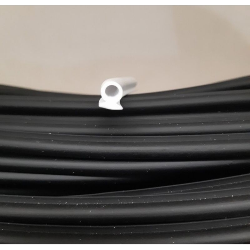 Karet bulat | Karet Sirip | Karet C Warna Putih Meteran Jendela Casement dan Kaca Mati