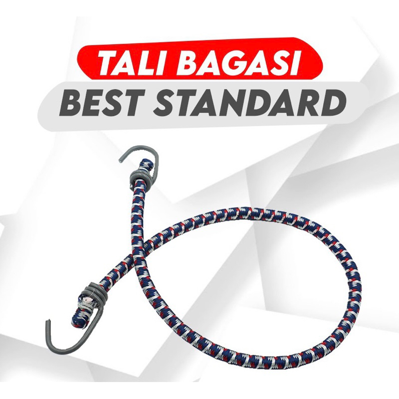 Tali Bagasi Motor atau Sepeda Kait Karet Elastis Kuat Tahan Lama Pjg 60 &amp; 100 CM