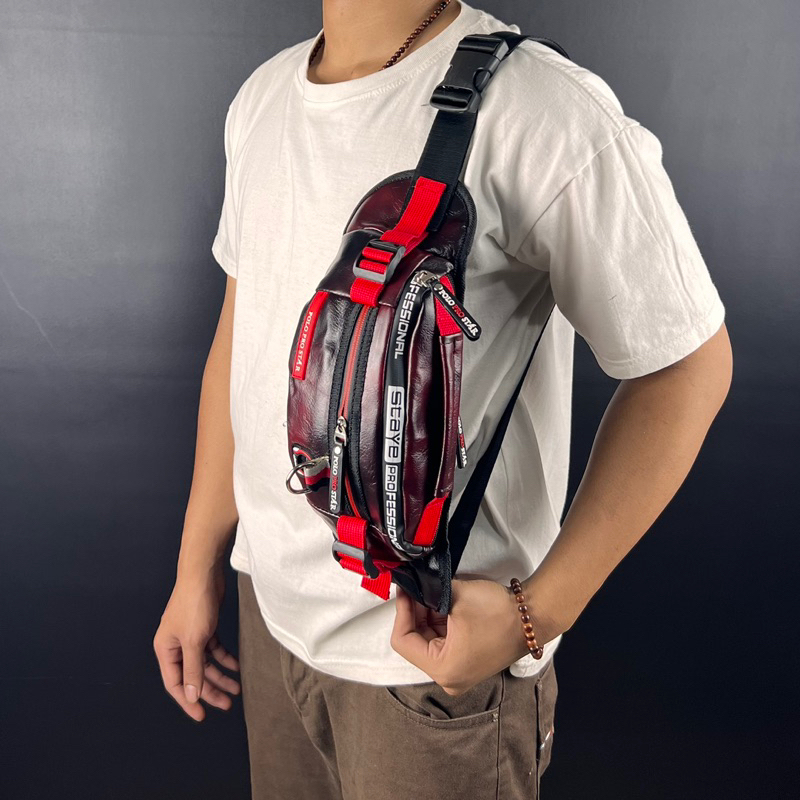 TAS PRIA Waistbag Tas Pinggang Tas Selempang Terbaru Original Polo Prostar Waterproof