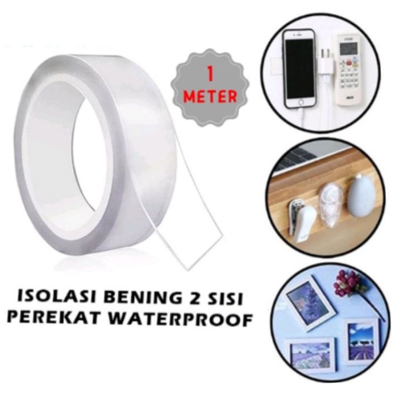 

Double Tape Nano Bening Transparan Isolasi 2 Sisi Serba Guna