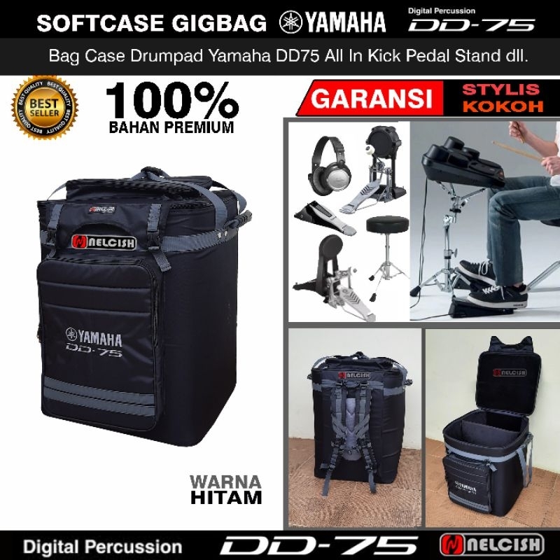 Softcase Gigbag Tas Yamaha DD75 Drumpad Kick Pedal Stand Drum Kursi All In  by NELCISH