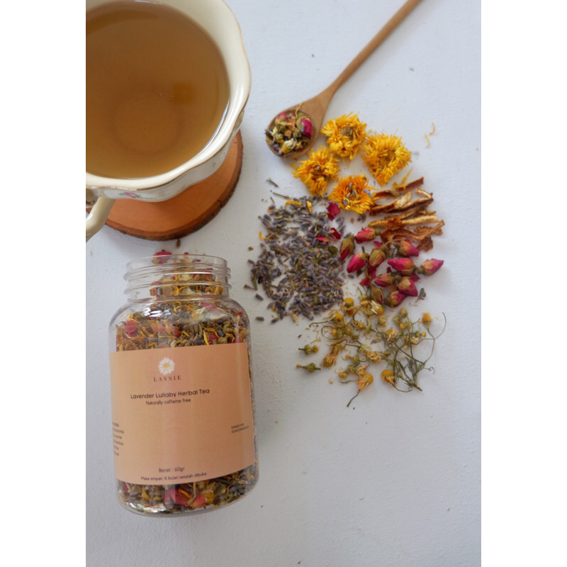 

lavender lullaby minuman teh