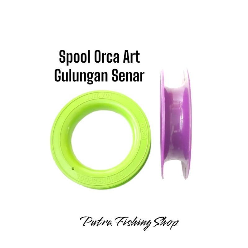 Spool Penggulung Senar Pancing Merk Orca Art Ukuran 301 - 901 | Gulungan Senar Pancing Orca Art Plas