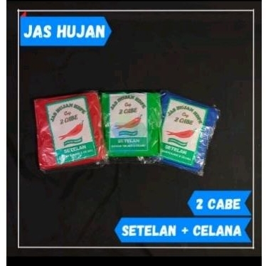 Jas Hujan Setelan Plastik Sekali Pakai/Jas Hujan Murah