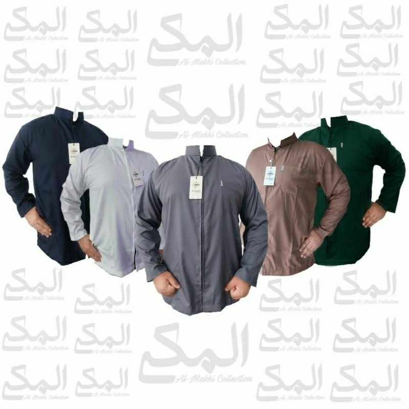 Baju Takwa AL MAKKI haibah resleting
