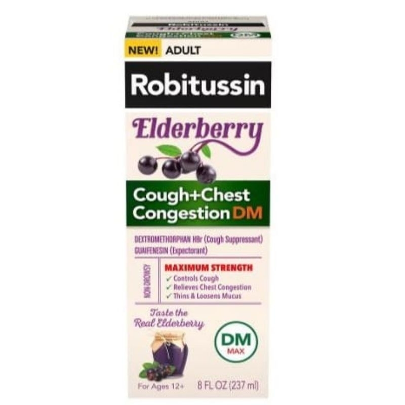 Robitussin DM Cough Medicine, ELDERBERRY