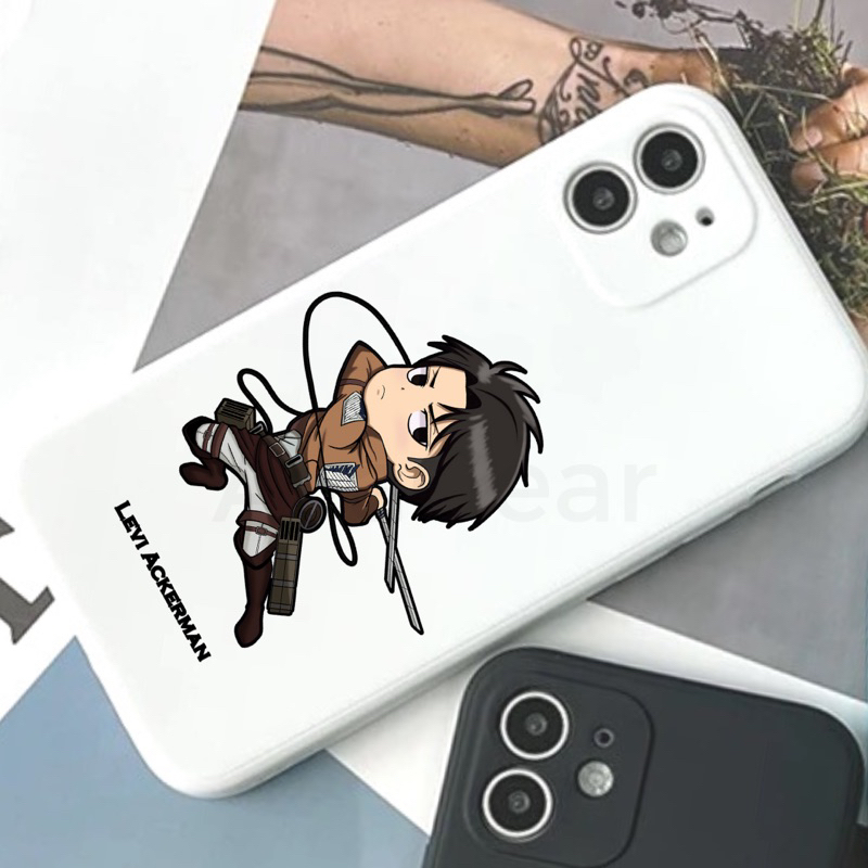 Levi Eren Mikasa Ackerman AoT Case REDMI Square Edge TPU Softcase Note 11 10s A1 9 PRO 9A