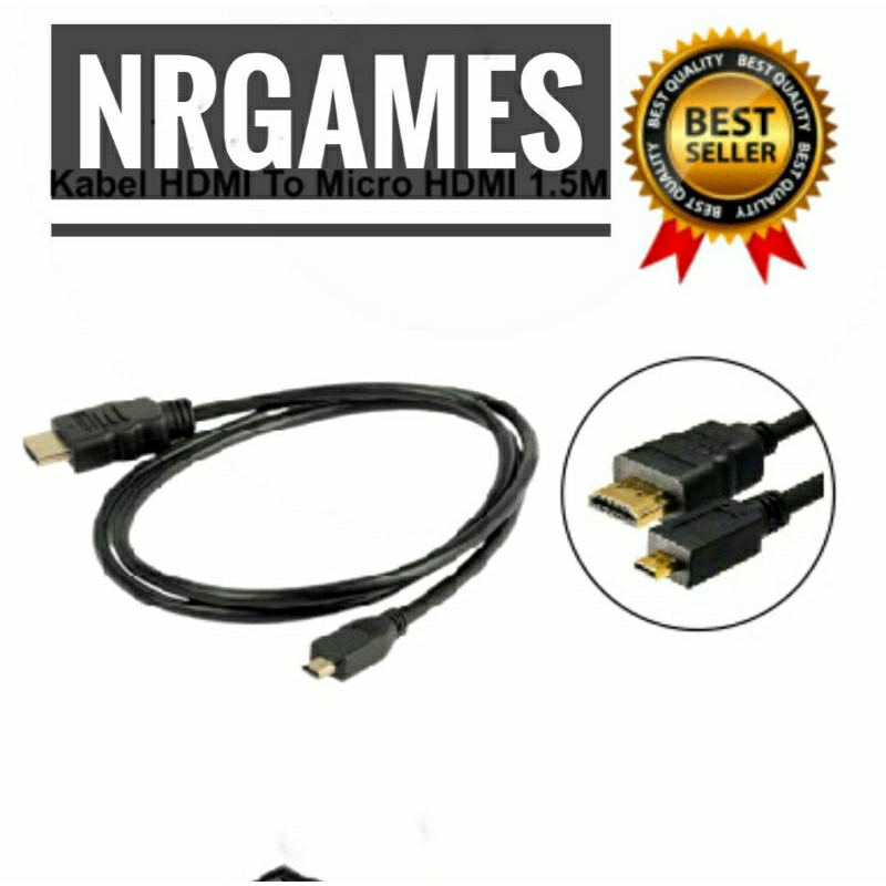KABEL MICRO HDMI TO HDMI 1,5M  / KABEL USB MICRO HDMI TO HDMI