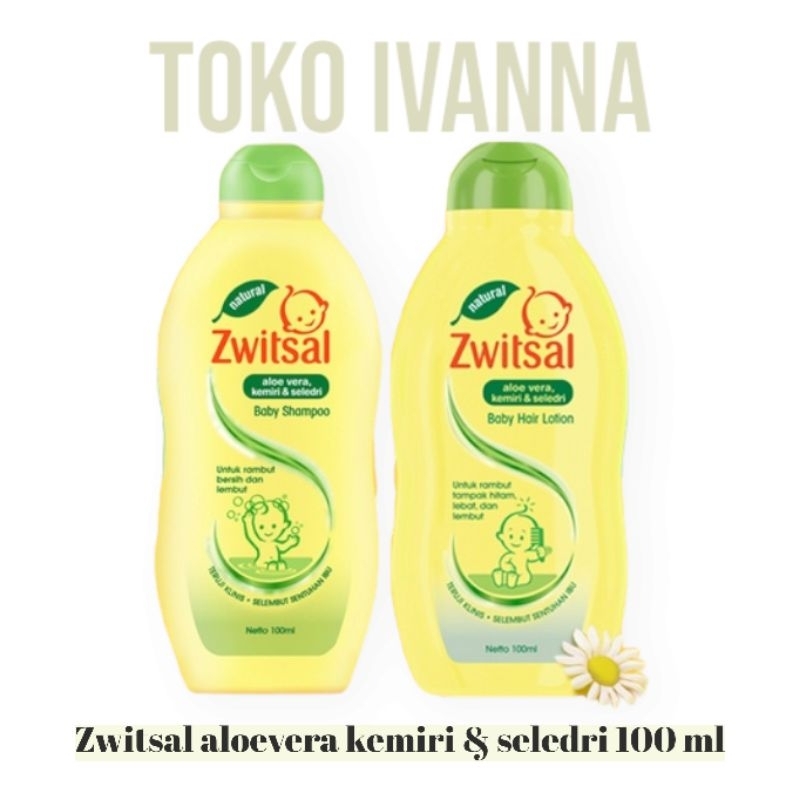 Zwitsal Natural Baby Hair Lotion / Shampoo Aloe Vera Kemiri Seledri 100mL