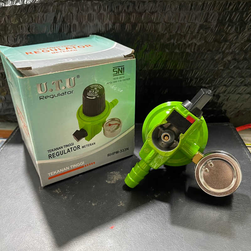 Regulator Gas Tekanan Tinggi UTU RHPM 333 / Kepalas Gas High Pressure SNI Aman Meteran