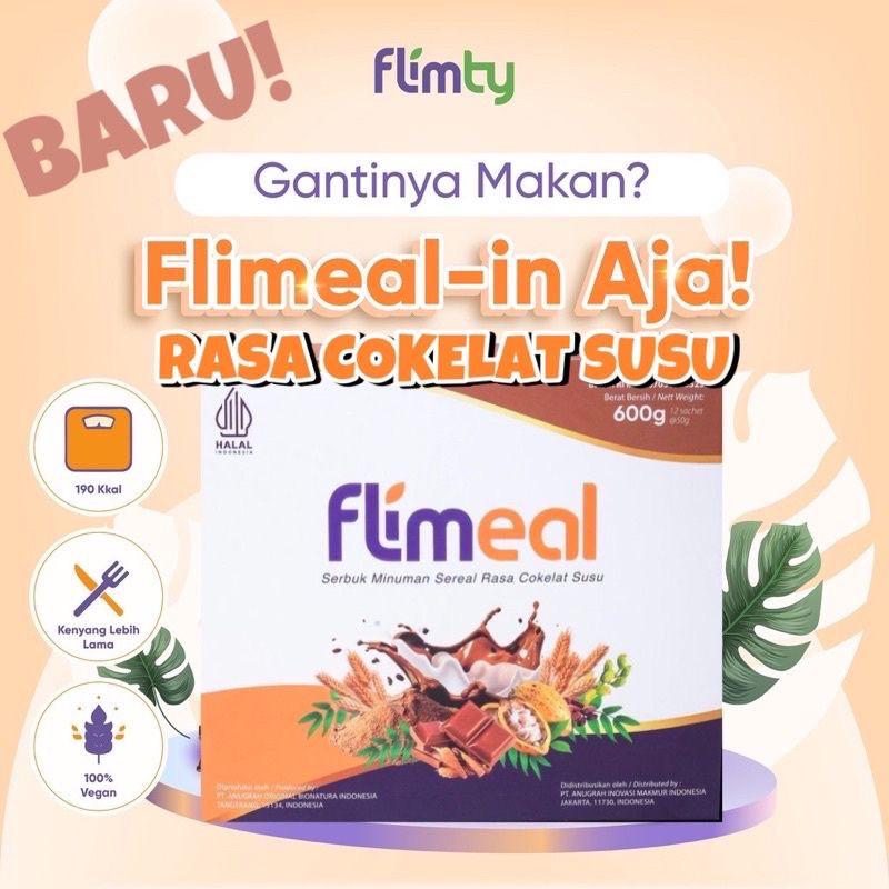 Flimeal By Flimty Minuman Cereal Rasa Coklat (PERBOX)