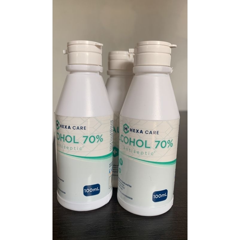 Alkohol Antiseptik 70 % Hexacare 100 Ml  Per Karton (50 btl)