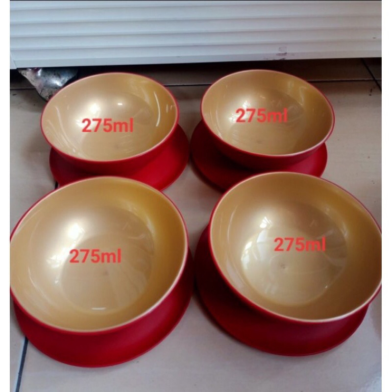 ALLEGRA BOWL TUPPERWARE RED