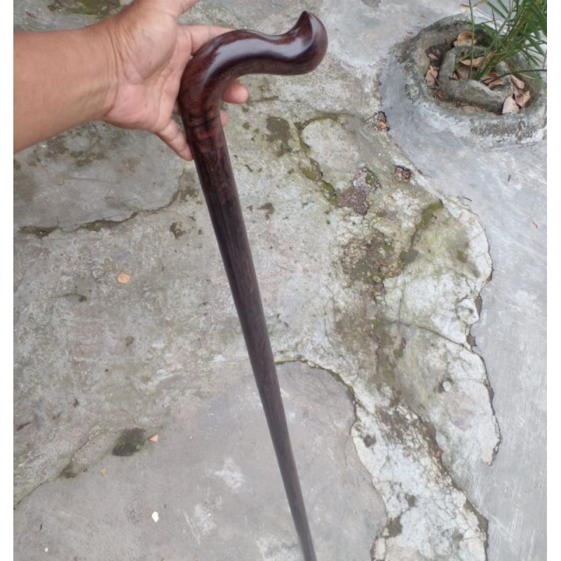 TONGKAT JALAN GALIH ASEM MODEL UNIK,KAYU BERTUAH.