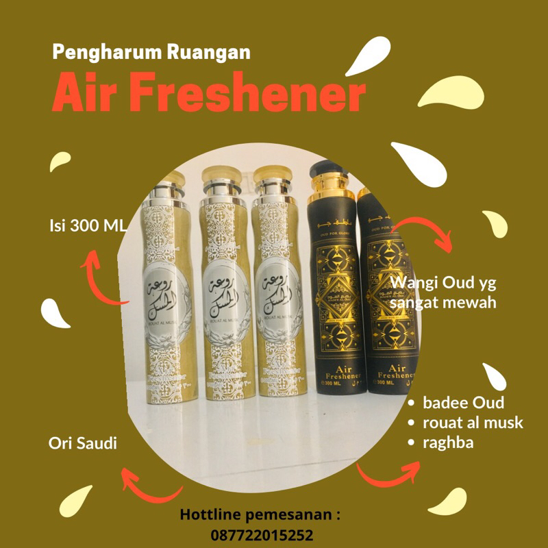 Air Freshner / Pengharum ruangan by. LATTAFA Import DUBAI UAE