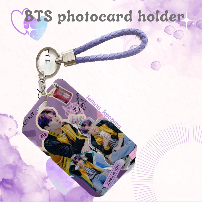 BTS Cute Photocard Holder keychain BTS - Tempat Foto PC Kpop V Jungkook Jin Jimin Suga Jhope