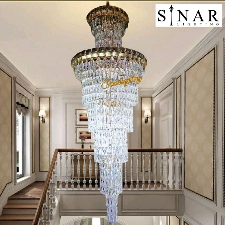 Lampu gantung Void modern kristal LED 1272