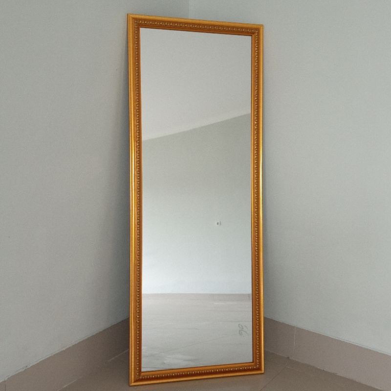 cermin full body panjang sebadan. bisa instant add packing kardus