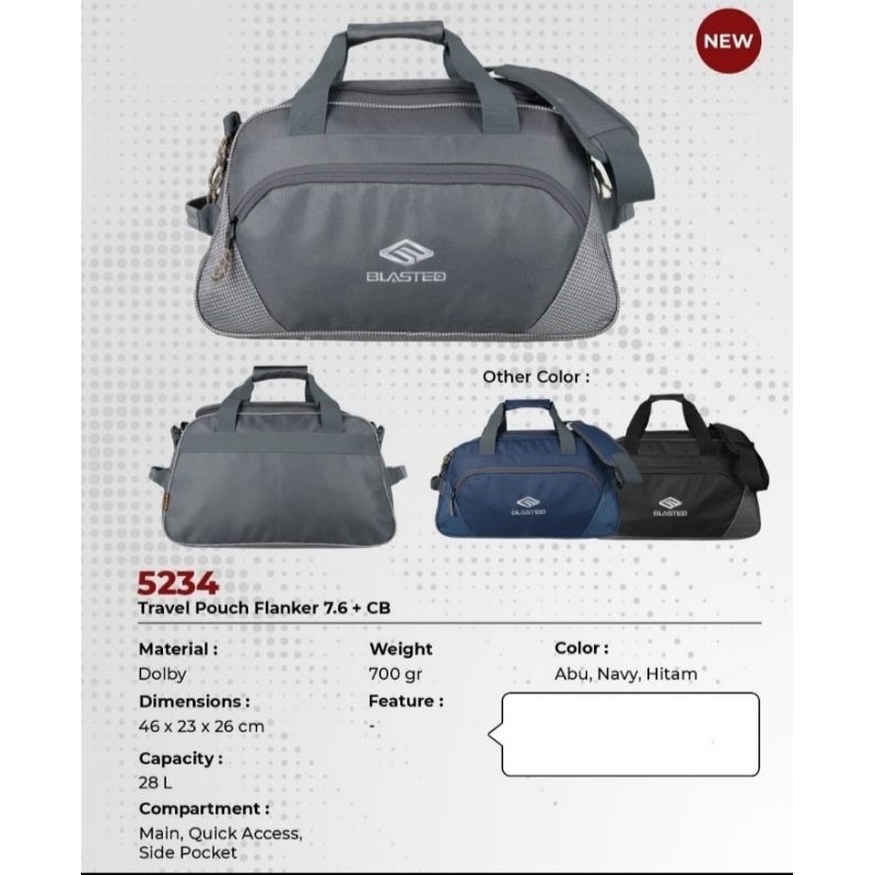 Travel Bag / Tas Travel Besar Blasted