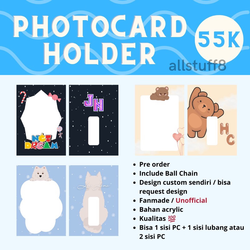 Jual Photocard Holder Custom - Read Description | Shopee Indonesia