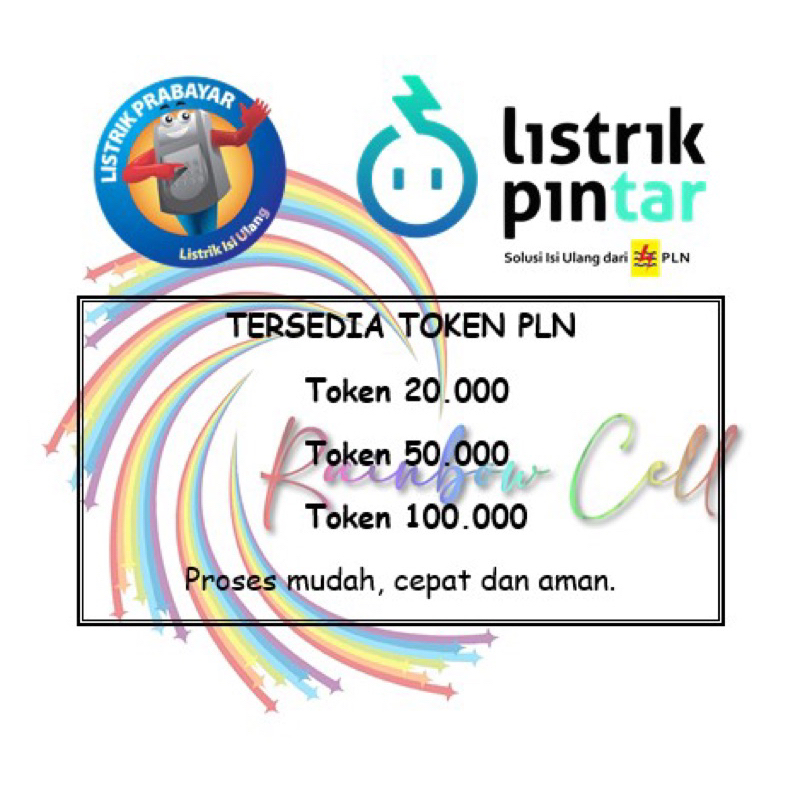 Token PLN/Token Listrik/Listrik Prabayar/Token Prabayar Termurah