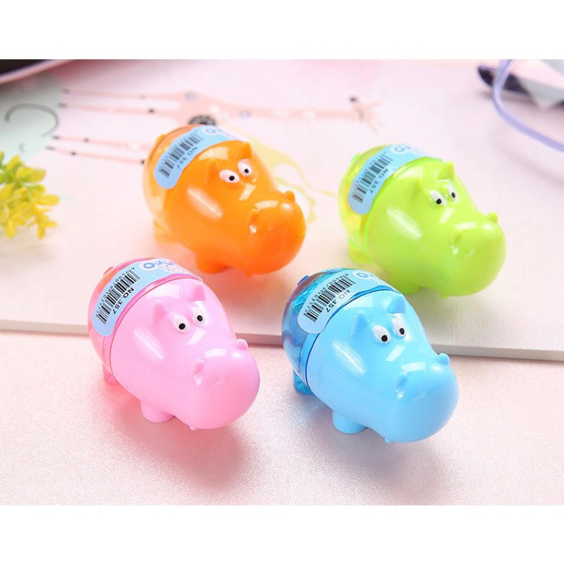 

(12 PC) RAUTAN PENSIL HIPPO LUCU CUTE