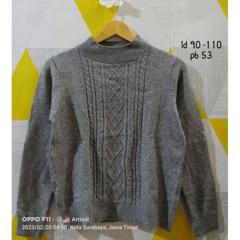 (PRELOVED) Preloved atasan rajut kepang kepang uniqlo