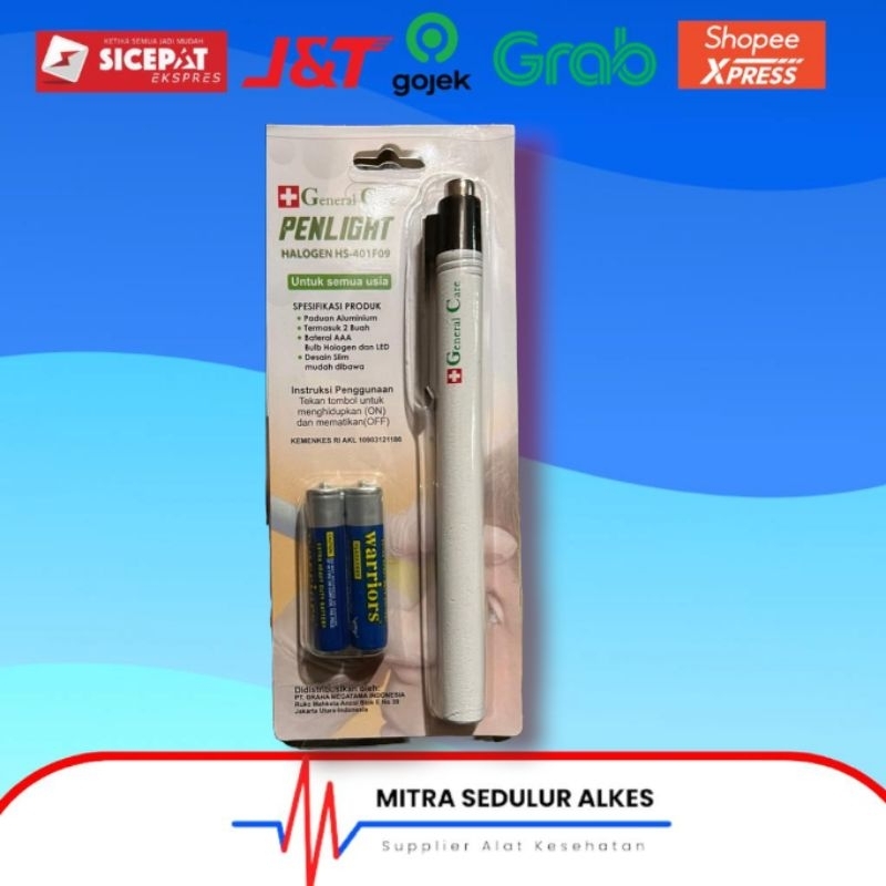 Penlight Pen Light plus Baterai General Care