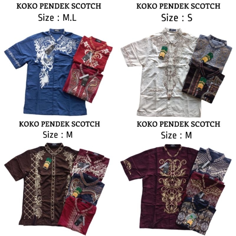 Kemeja Koko Pendek Scotch